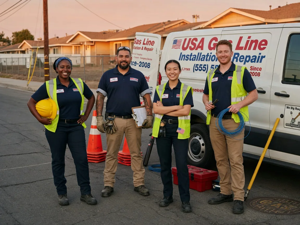 Gas Line Installation company in Line Lexington, PA
